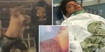 Skinheads shouting vile racial slurs brutally bashed young couple, Marines at popular SoCal pier