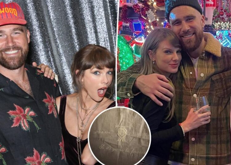 Taylor Swift and Travis Kelce’s sentimental wedding favor reveals sweet ‘Blank Space’ nod