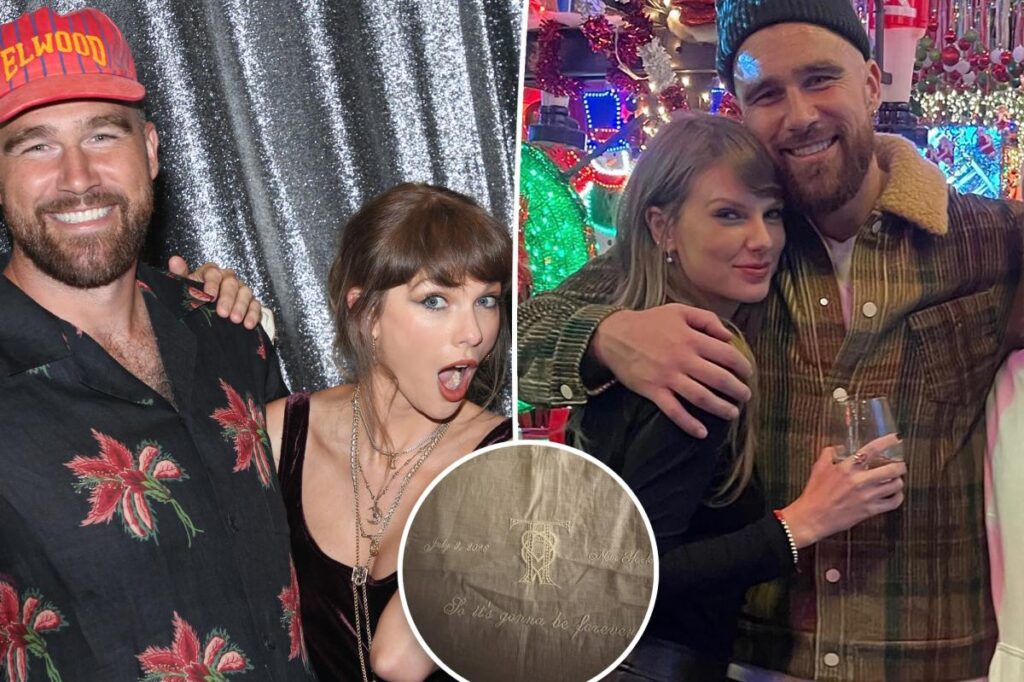 Taylor Swift and Travis Kelce’s sentimental wedding favor reveals sweet ‘Blank Space’ nod
