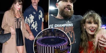 Leaked video inside Taylor Swift, Travis Kelce’s MSG wedding shows walls lined with never-before-seen pics of couple