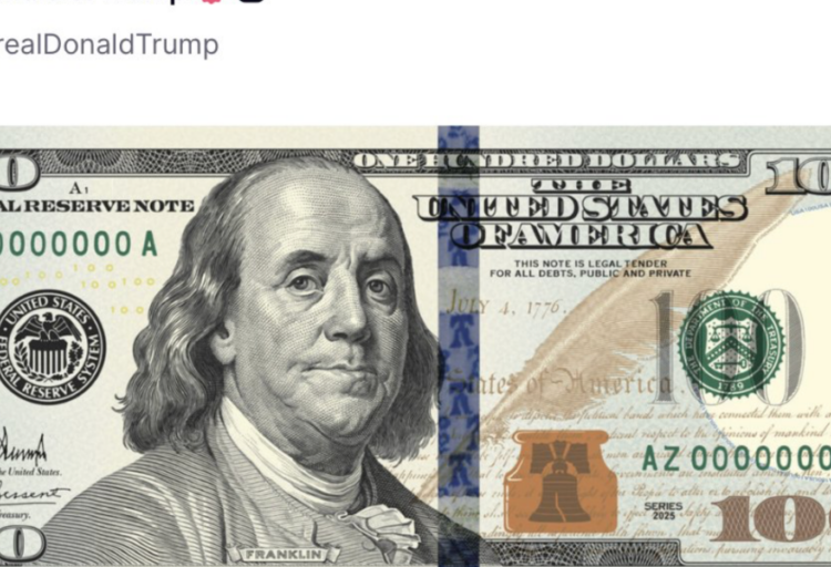 Treasury rolls out currency signed by Trump for Fourth of July