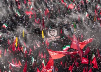 Iranians demand revenge at funeral ceremonies for supreme leader killed during war, while his replacement has yet to appear to mourn his father