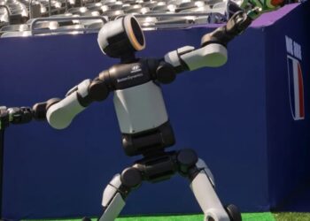 Meet the soccer-playing humanoid robot that just delivered the game ball at the Brazil v. Norway FIFA World Cup match