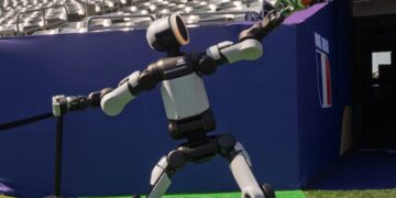 Meet the soccer-playing humanoid robot that just delivered the game ball at the Brazil v. Norway FIFA World Cup match