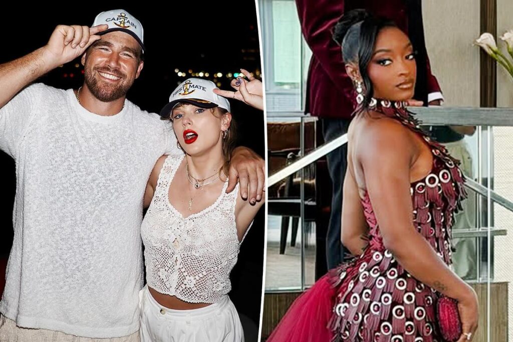 Simone Biles hits back at haters questioning invite to Taylor Swift and Travis Kelce’s wedding