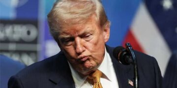 ‘Sir, we love you’: Trump goes off script with meandering self-praise at NATO conference