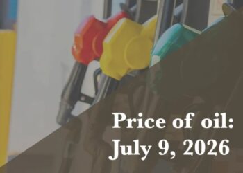 Current price of oil as of July 9, 2026