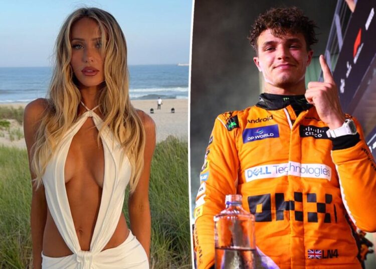 Alix Earle and F1 driver Lando Norris fuel romance rumors clubbing together in London