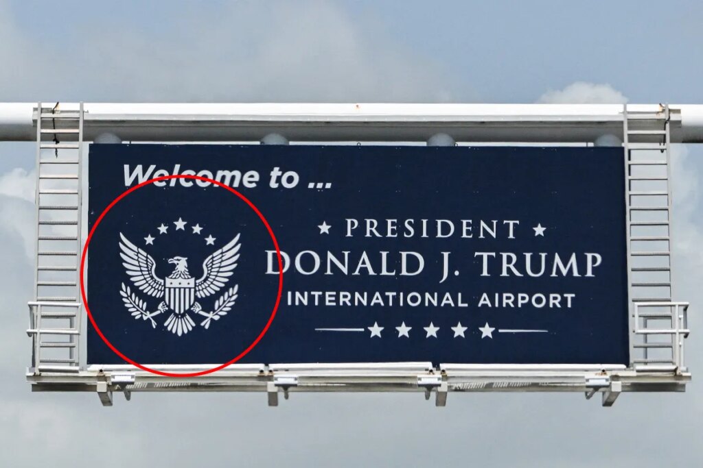 The Logo for Donald Trump International Airport Appears to Be AI Slop