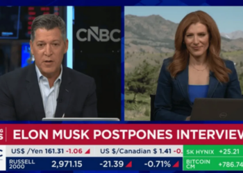 CNBC blindsided as Musk abruptly bails on live interview while SpaceX shares freefall