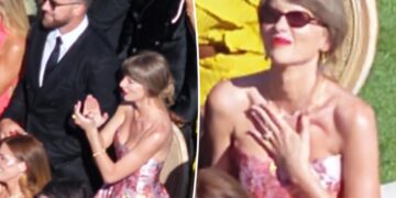 Taylor Swift flashes wedding ring 1 week after marrying Travis Kelce