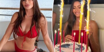 Sofía Vergara wows in red-hot bikini while celebrating 54th birthday in Italy