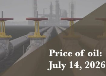 Current price of oil as of July 14, 2026