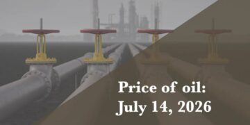 Current price of oil as of July 14, 2026
