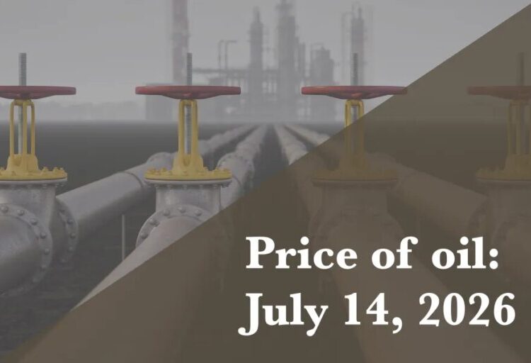 Current price of oil as of July 14, 2026