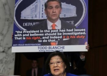 ‘That’s not correct:’ Chuckling Dem ribs Todd Blanche’s failure to do Trump’s bidding