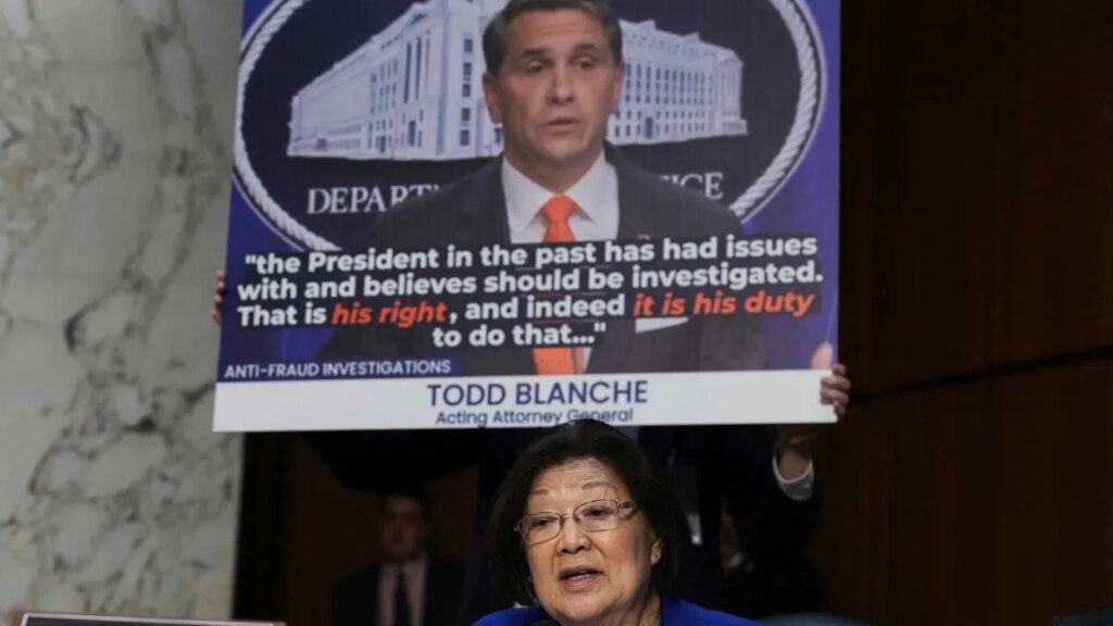 ‘That’s not correct:’ Chuckling Dem ribs Todd Blanche’s failure to do Trump’s bidding