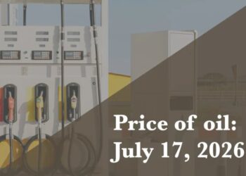 Current price of oil as of July 17, 2026