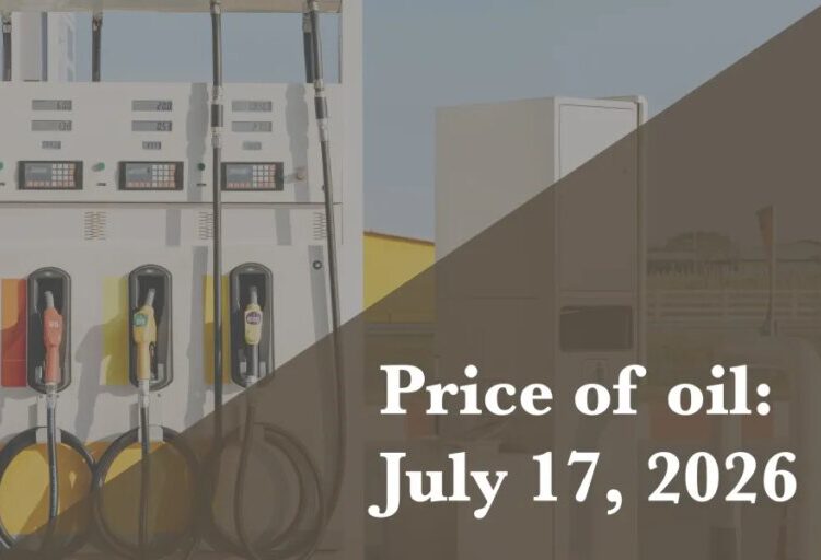 Current price of oil as of July 17, 2026