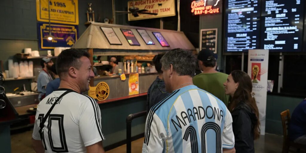 ‘They put 100% effort into looking after you’: Wary soccer fans stunned by a look at the real America, not the image they’ve been sold by the media