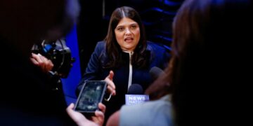 Ask her about why AIPAC spent $30 million on her Michigan Senate campaign and she’ll talk for 800 words about anything else