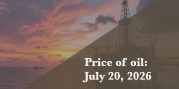 Current price of oil as of July 20, 2026