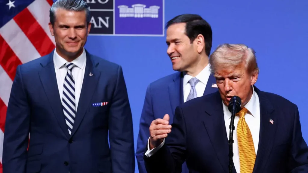 Marco Rubio befuddles with little laugh during Trump press event: ‘He think it’s cute’