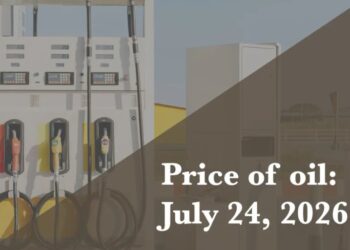 Current price of oil as of July 24, 2026