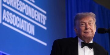 Trump blasted after critics suspect he plagiarized joke during ‘excruciating’ WHCD speech