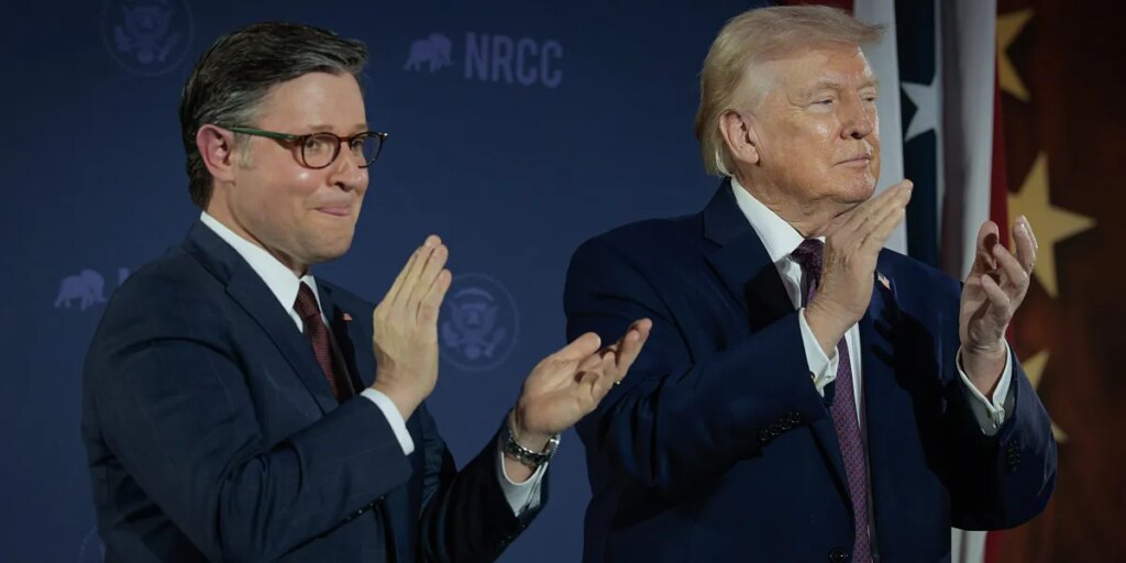 After Trump launched war on Iran, hiked inflation through tariffs, Johnson labels election ‘common sense vs. communism’