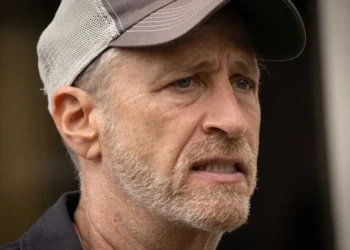 Jon Stewart ridicules Trump after dinner jokes throw allies into ‘existential crisis’