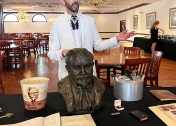 ‘He did wear clip-ons’: KFC founder Colonel Sanders’ pressure cooker, bow ties, former home up for auction