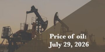 Current price of oil as of July 29, 2026