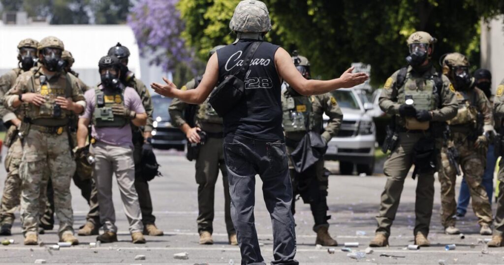 ‘See bodies, chase bodies.’ What immigration agents’ body cameras, texts reveal about L.A. raids
