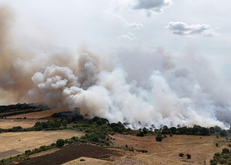 ‘Major Incident’ Declared as England Wildfire Swells to Size of 210 Soccer Pitches