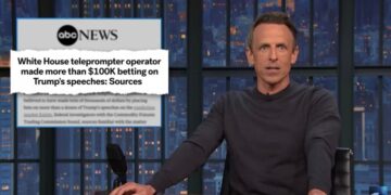 Late Night Is Amused by Alleged White House Teleprompter Grift