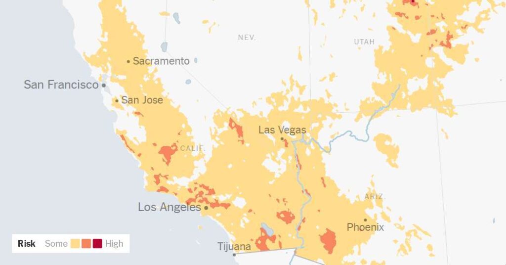 California Weather Shift Brings With It a Risk of Unhealthy Heat and Wildfires