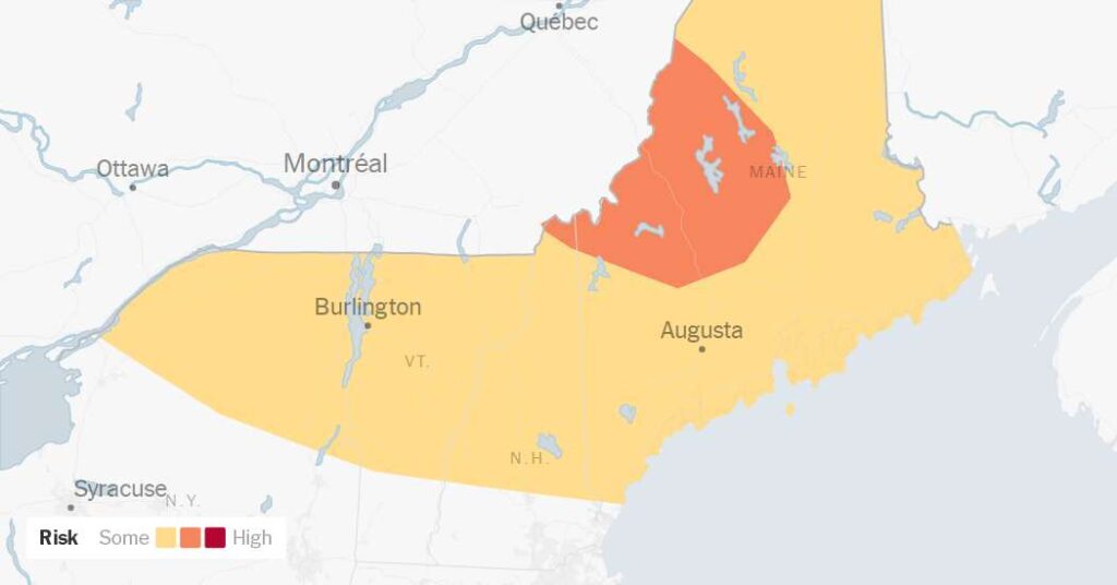 Tornadoes in Maine? A Rare Forecast for Parts of U.S. and Canada