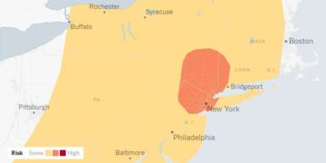 Heavy Rain Expected Across the Northeast on Tuesday