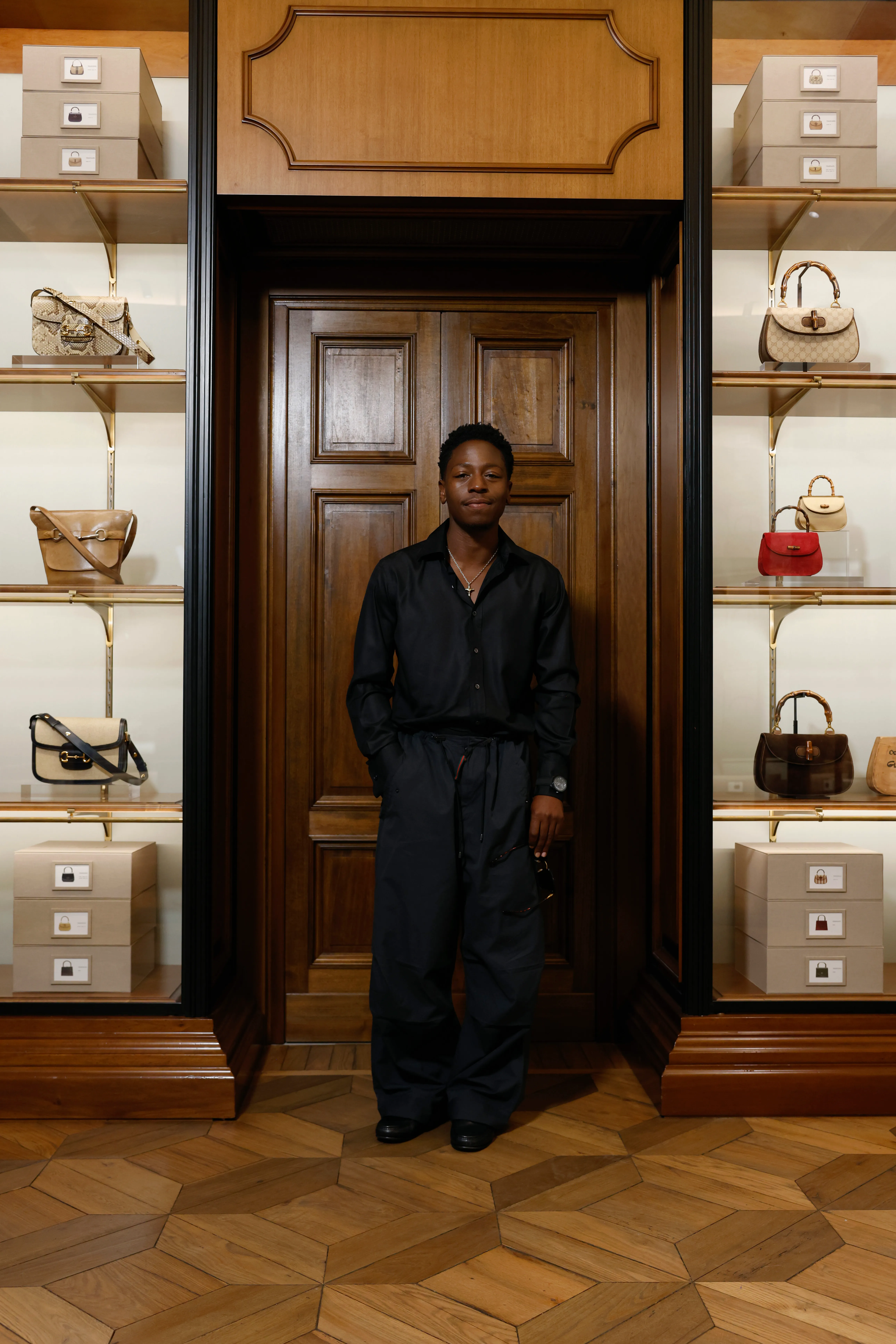 David Jonsson attending the Gucci Cruise 2026 fashion show.