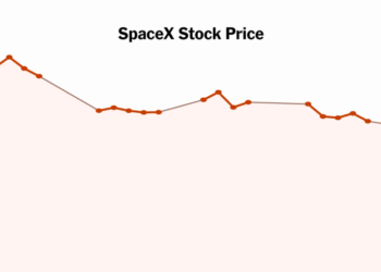 SpaceX Falls Below I.P.O. Price of $135