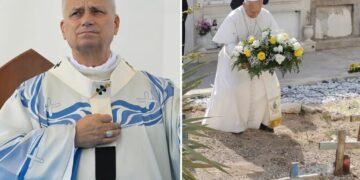 Pope Leo marks 4th of July by praying in Lampedusa for migrants who died