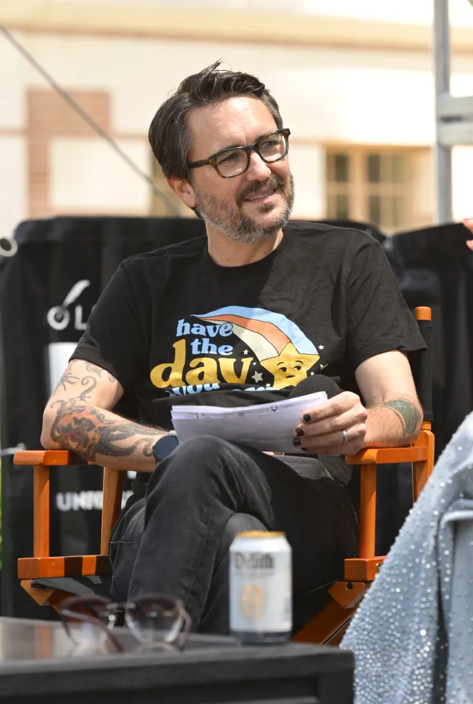 Wil Wheaton speaking at the 2026 Los Angeles Times Festival of Books.