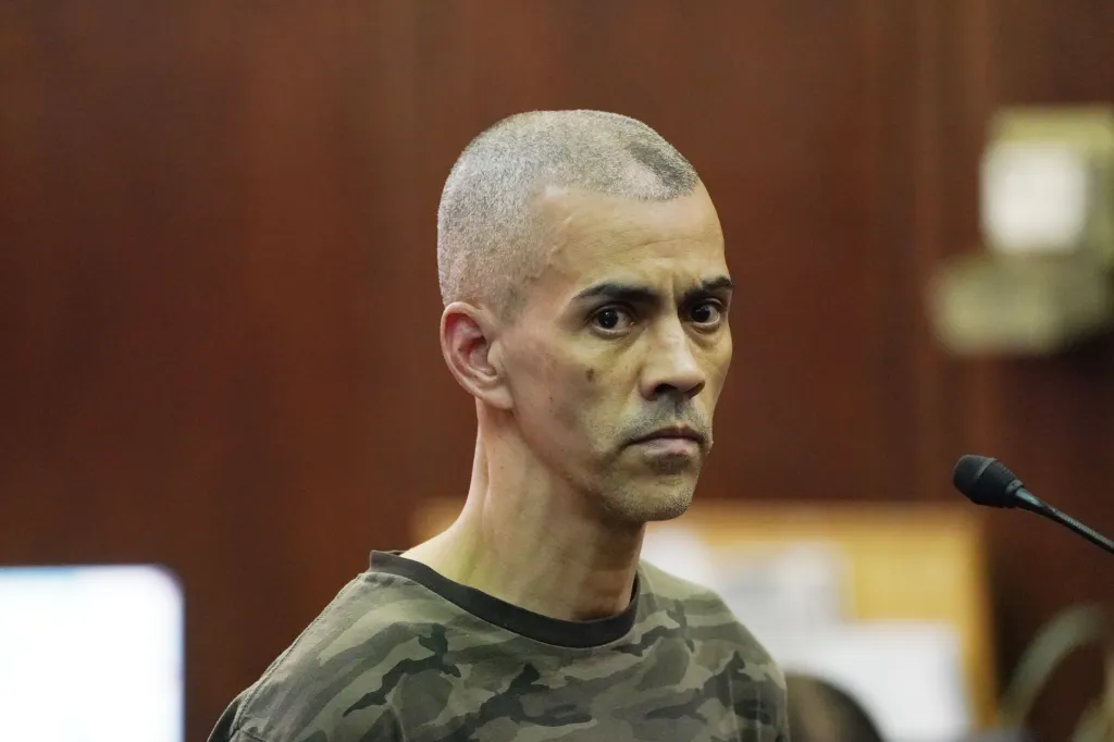 Raul Morales is arraigned in Manhattan Criminal Court for his alleged stabbing rampage on July 24, 2026.
