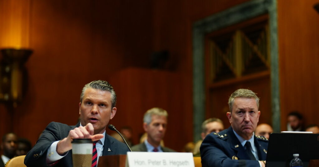 Hegseth and Caine Will Appear Before Senators to Seek More Money for Iran War