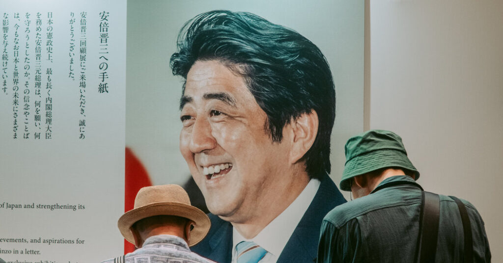 Japan’s Leader Invokes Her Hero, Shinzo Abe, to Drive Nationalist Agenda