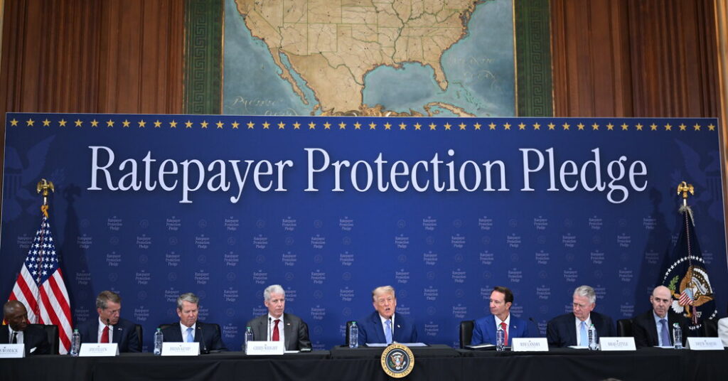 As A.I. Backlash Grows, Trump Says Firms Should Pay More for Electricity