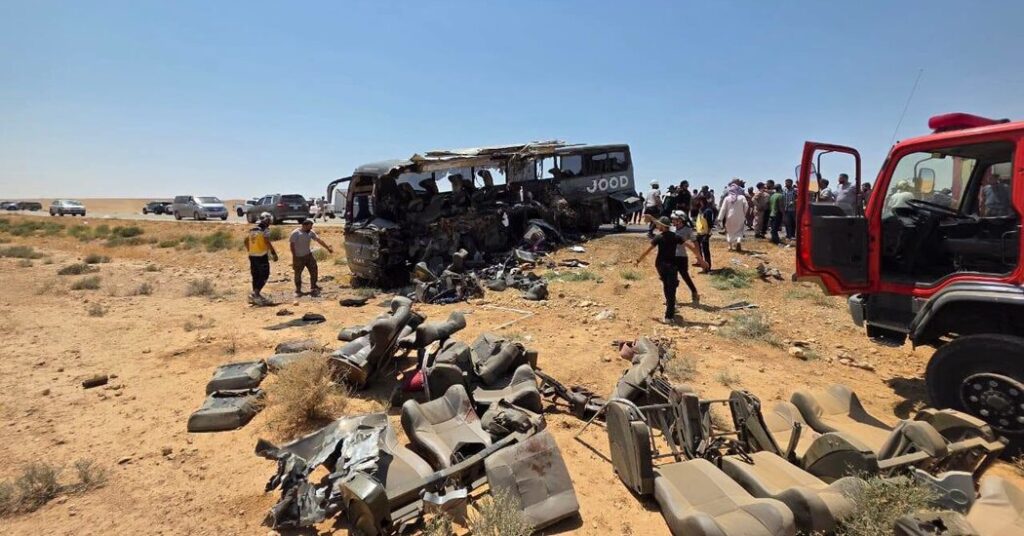 Bus Collision in Syria Kills 35, Health Ministry Says