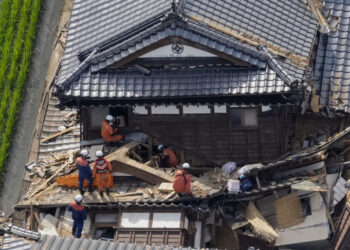 Japan ‘Races Against Time’ to Reach People Trapped After Large Quake