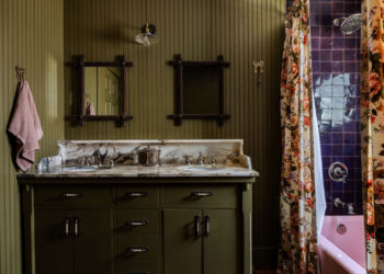 Designers are turning cold bathrooms into plush sanctuaries